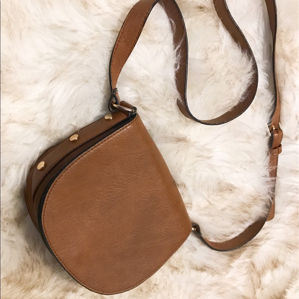 Brown cross body bag